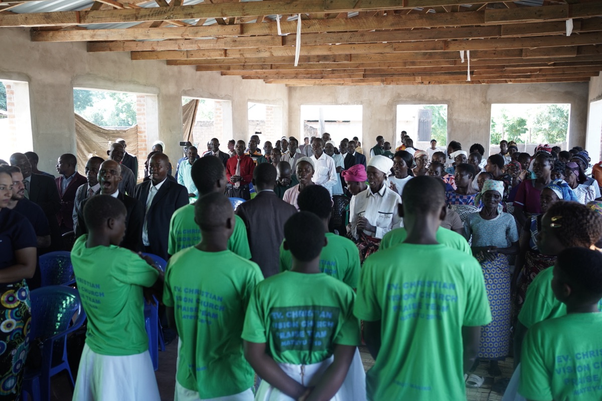 Worship service in the Imagine Malawi Church