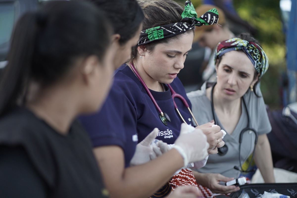 Medical team providing care